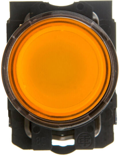 Schneider Electric Harmony XB5 Διακόπτης Μπουτόν Ø22 - 24V - Πορτοκαλί 1τμχ