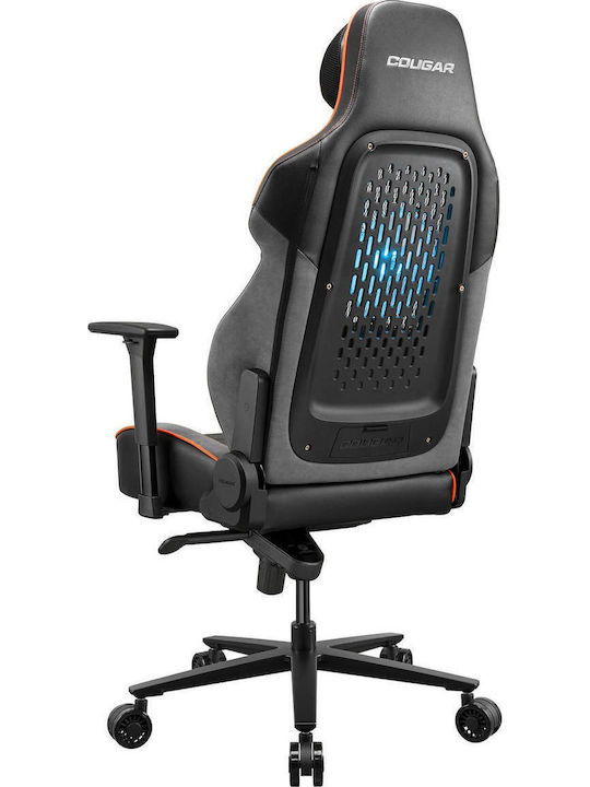 Cougar NxSys Aero Καρέκλα Gaming Δερματίνης με Ρυθμιζόμενα Μπράτσα και RGB Φωτισμό Μαύρη