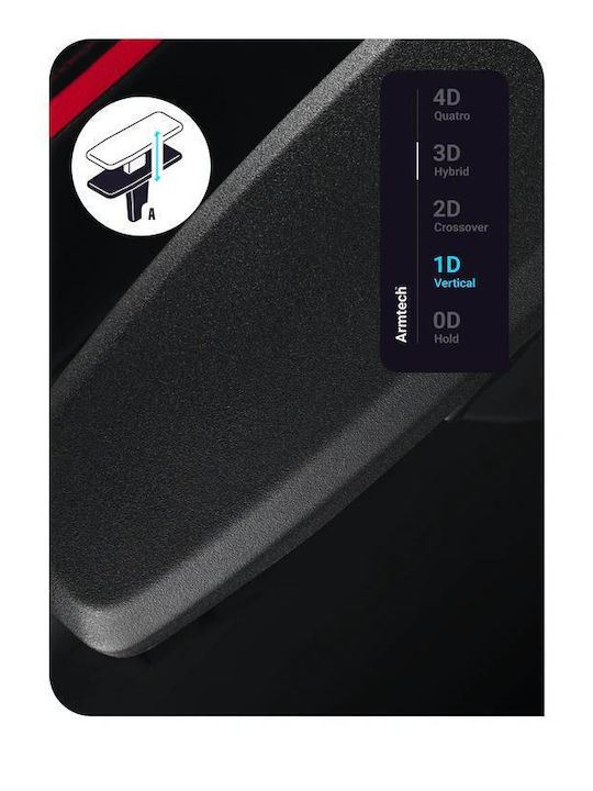Diablo X-One 2.0 Normal Size Καρέκλα Gaming Δερματίνης με Ρυθμιζόμενα Μπράτσα Black / Red