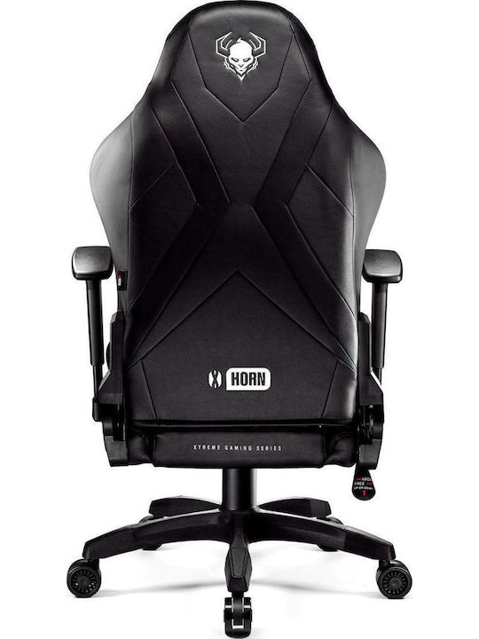 Diablo X-Horn 2.0 King Artificial Leather Gaming Chair with Adjustable Arms Black