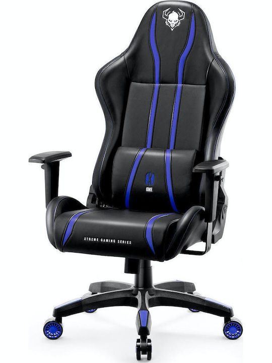 Diablo X-One 2.0 Normal Size Καρέκλα Gaming Δερματίνης με Ρυθμιζόμενα Μπράτσα Μαύρο / Μπλε