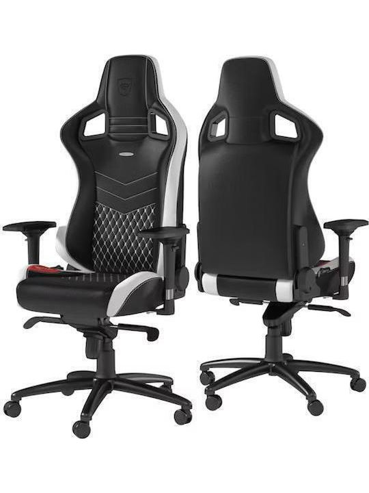 Noblechairs Epic Δερμάτινη Καρέκλα Gaming με Ρυθμιζόμενα Μπράτσα Black/White/Red