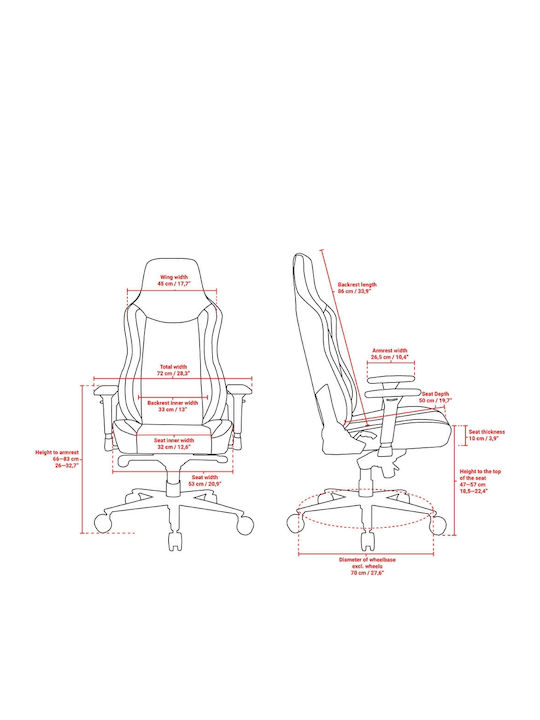 Arozzi Vernazza Supersoft Scaun Gaming cu Brațe Reglabile Pink