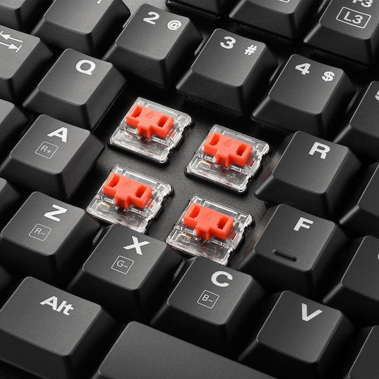Sharkoon PureWriter TKL RGB Gaming Mechanical Keyboard Tenkeyless with Kailh Red switches and RGB lighting (English US)
