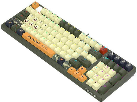 A4Tech Bloody S98 Gaming Mechanische Tastatur mit Benutzerdefiniertes Rot Schaltern und RGB-Beleuchtung (Englisch US) Aviator
