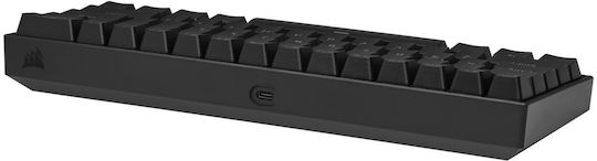 Corsair K65 RGB Mini Gaming Μηχανικό Πληκτρολόγιο 60% με Cherry MX Speed διακόπτες και RGB φωτισμό (Αγγλικό UK)