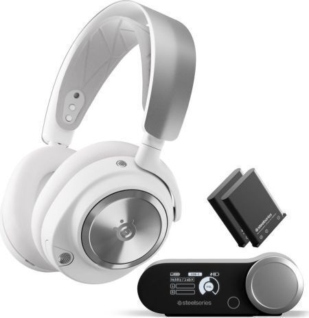 SteelSeries Arctis Nova Pro Wireless Over Ear Gaming Headset with Connection 3.5mm / Bluetooth White