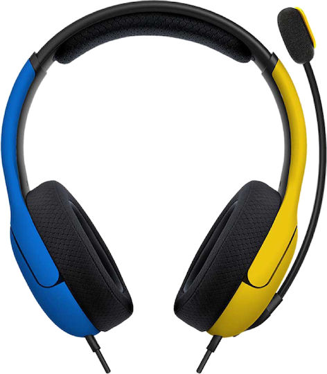 PDP LVL40 Switch Over Ear Gaming Headset cu conexiune 3,5mm Yellow / Black pentru Nintendo Switch