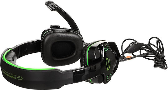 Esperanza Raven Über Ohr Gaming-Headset mit Verbindung 2x3,5mm Grün
