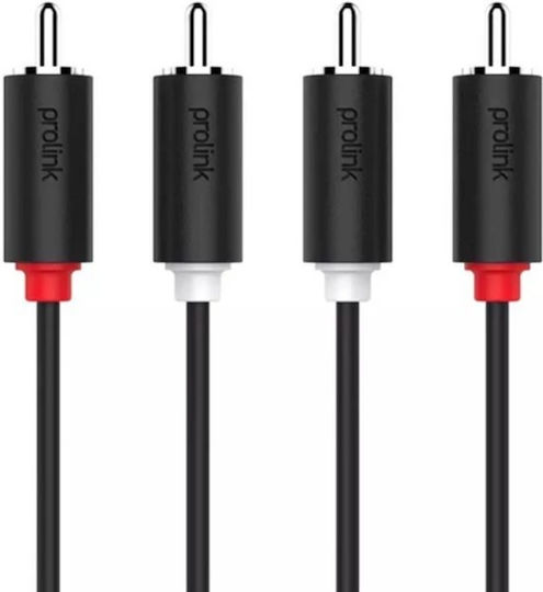 Prolink Cablu RCA De Sex Masculin - RCA De Sex Masculin 5m PB101-0500