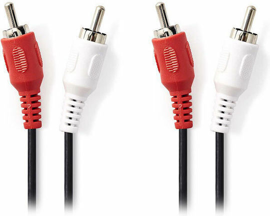 Nedis Кабел RCA мъжки - RCA мъжки 1.5м CAGT24200BK15