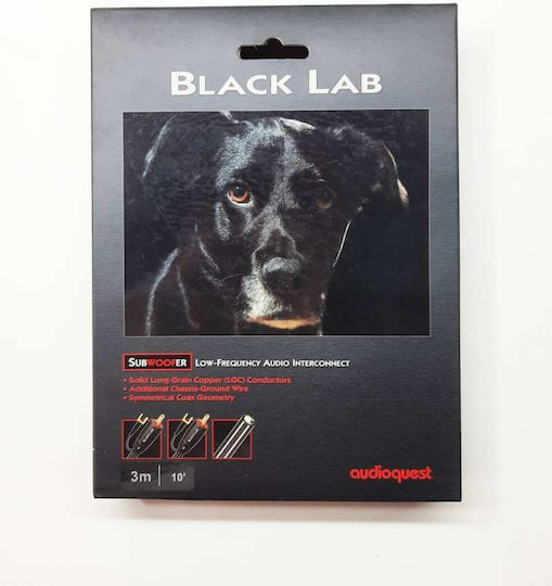 Audioquest Cablu RCA Black Lab RCA De Sex Masculin - RCA De Sex Masculin 3m