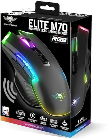 Spirit of Gamer Elite M70 RGB Gaming Mouse 4000 DPI Black