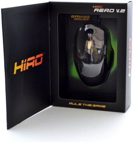 Hiro Aero V2 Gaming Ποντίκι 3200 DPI Μαύρο