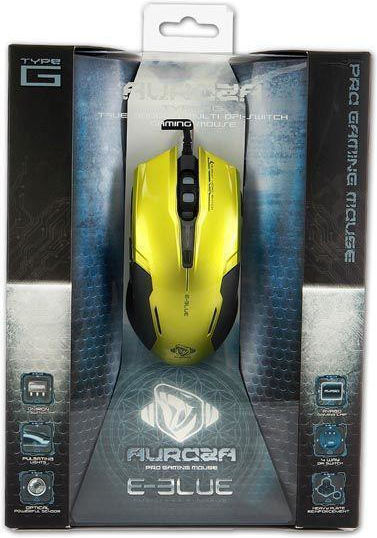 E-Blue Auroza G Gaming Mouse 3000 DPI Yellow