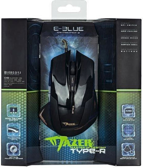 E-Blue Mazer R Gaming Ποντίκι Μαύρο