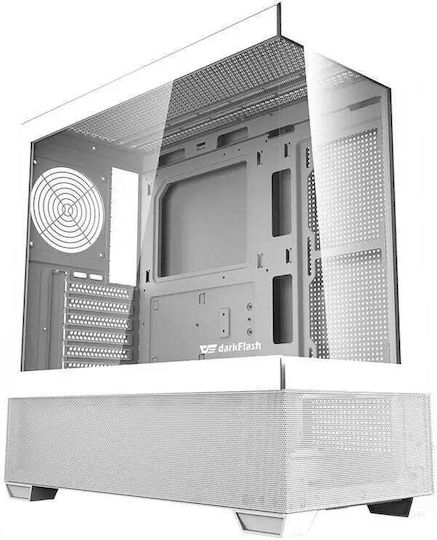 Darkflash DS900 AIR Gaming Midi-Turm Computergehäuse mit Seitenfenster Weiß