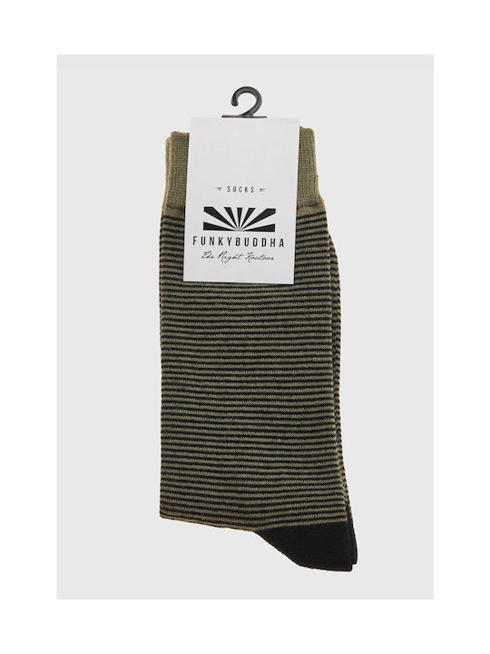 Funky Buddha Men's Socks Khaki