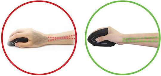 Rebeltec Ergo Wireless Ergonomic Vertical Mouse Negru