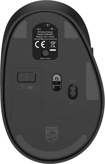 Philips SPK7607B Wireless Ergonomic Mouse Black