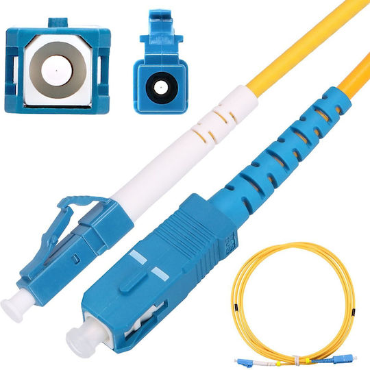 Extralink Extralink Optische Faser Kabel LC/UPC-SC/UPC 3m Gelb