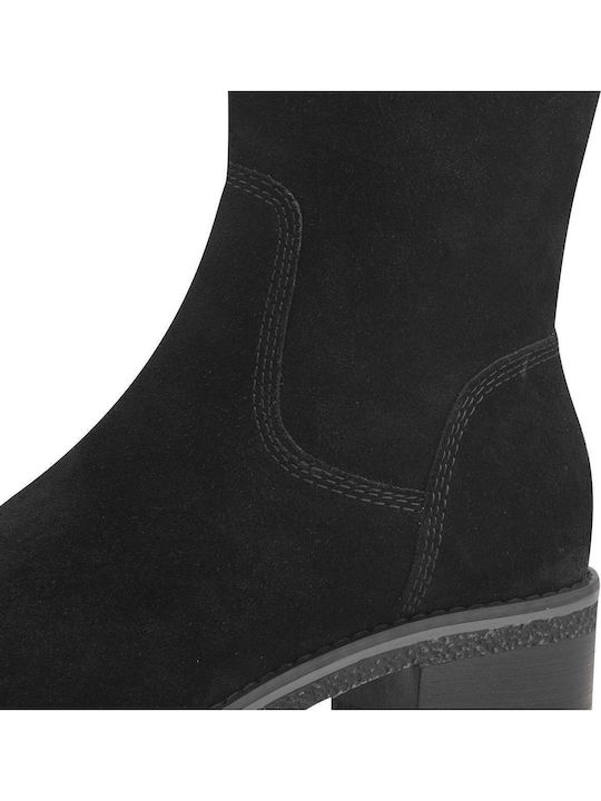 Suede Γυναικείες Μπότες Μαύρες