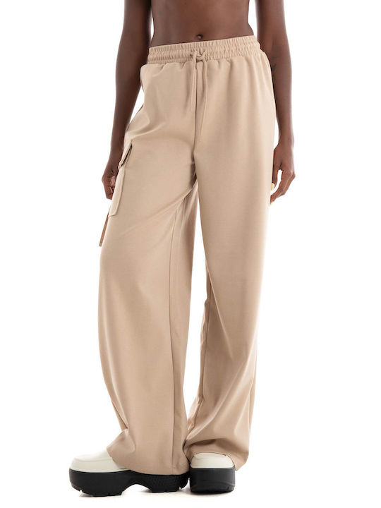 Only Damen-Sweatpants Beige