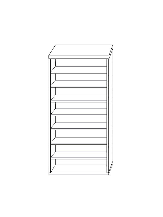 Nora Wooden Shoe Organizer White 45x32x180cm