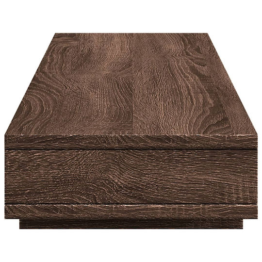 vidaXL Desktop Stand for 2 Monitors Brown Oak 100x27x15 cm Processed Wood Brown (854757)