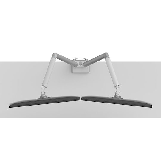 Neomounts Stand Desk Mounted for 2 Monitors up to 32" with Arm White (DS70-250SL2)