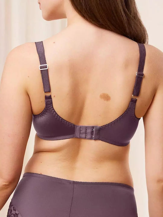 Ladyform Soft W X Minimizer Minimizer Bra Underwire Aubergine