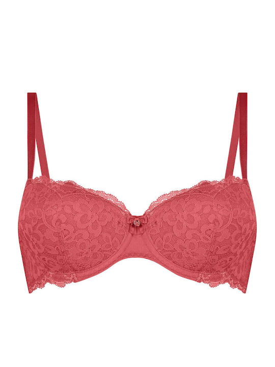 Marine Bra with Light Padding Underwire Marine Mineral Red
