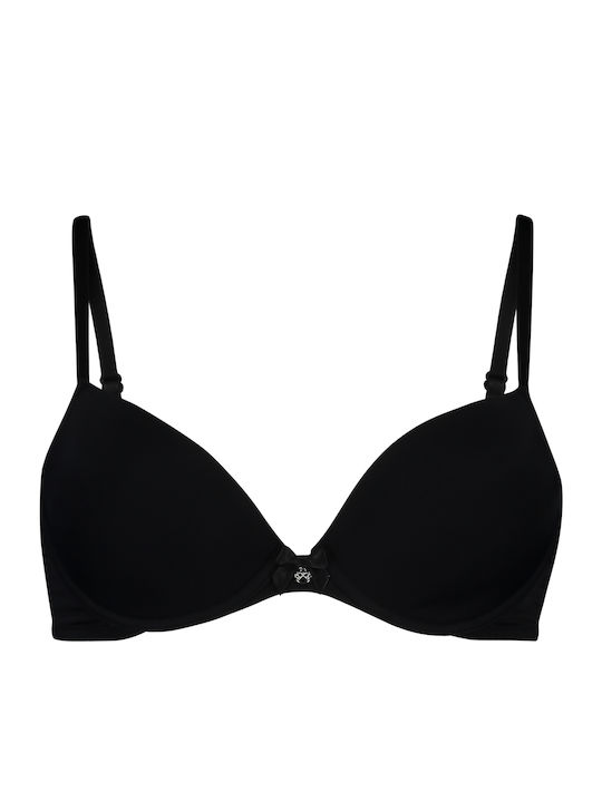 Plunge Black Сутиен за Дълбоко Деколте с Банели