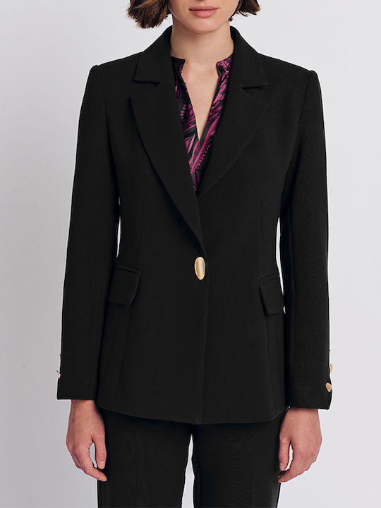 Forel Blazer pentru femei Sacou Black