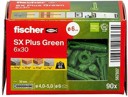 fischer Ούπα Πλαστικό 6x30mm