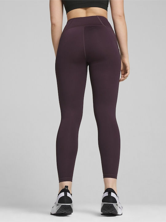Forever Training Women's Cropped High Waist Brown Leggings