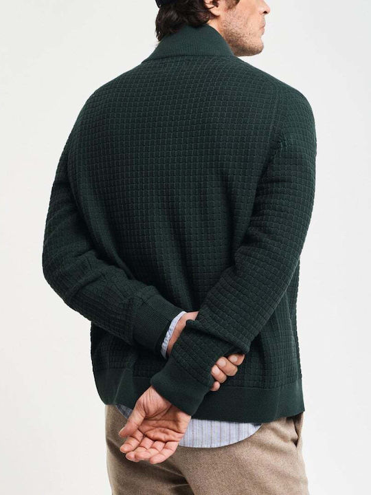 Gant Men's Knitted Cardigan Green