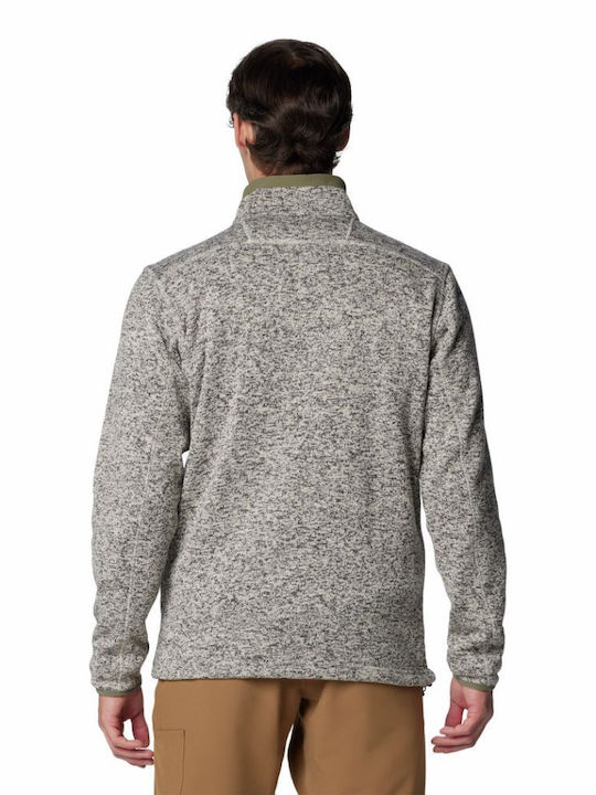 Columbia Weather Men's Fleece Cardigan with Zipper Dark Stone Heather