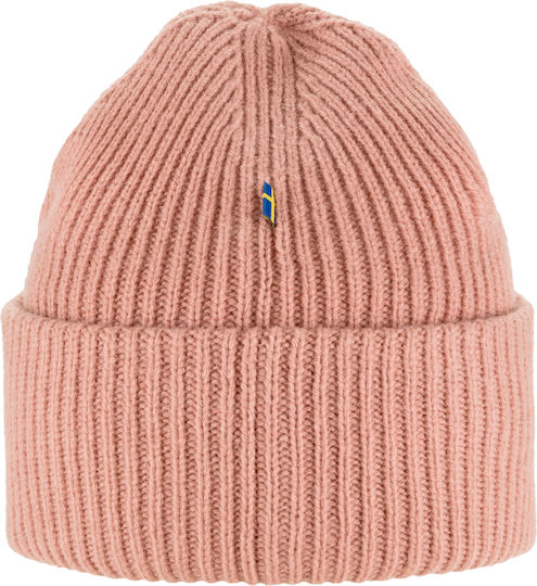 1960 Logo Beanie Beanie with Rib Knit in Pink color