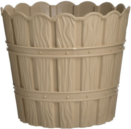 Click Ghiveci Plastic Gri 21x21x25εκ.