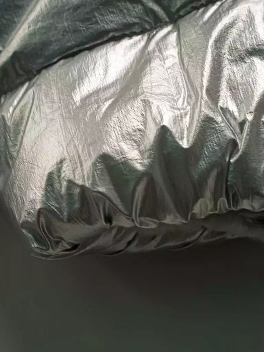 Kinder Freizeitjacke mit Kapuze Silber