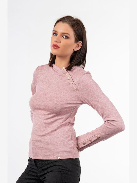 Bellino Damen Langarm Pullover Rollkragen Somon