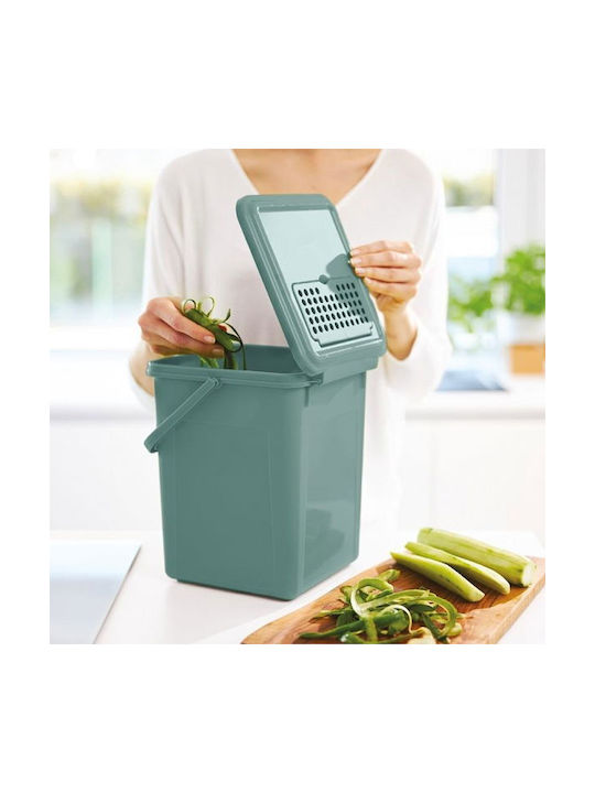 9l Compost Bucket Carbon Filter Bio Mistletoe Green