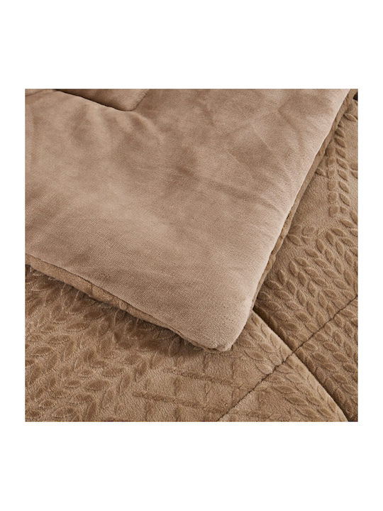 Liolios Home Duvet Cover Queen 220x240cm Prestige Coffee