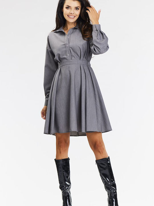 Awama Dress Grey A668 Grey