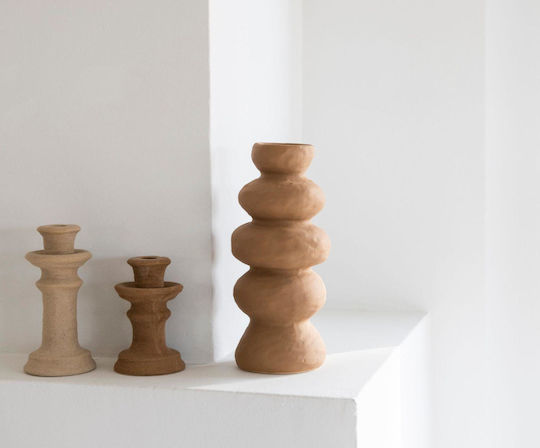 Vază Syros Ah-ax24039 Φ13.5x30cm Maro Andrea House Ceramică