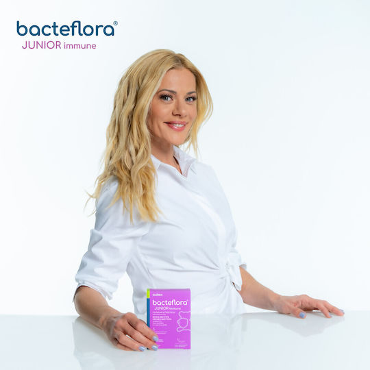 Olonea Bacteflora Junior Immune Supplement with Probiotics for Kids 30 Vegetable Capsules