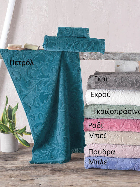 Rythmos Bath Towel Sienna 70x140cm. Grey-green Weight 480gr/m²