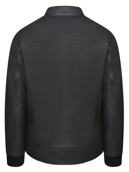 Prince Oliver Men's Leather Jacket CAFE