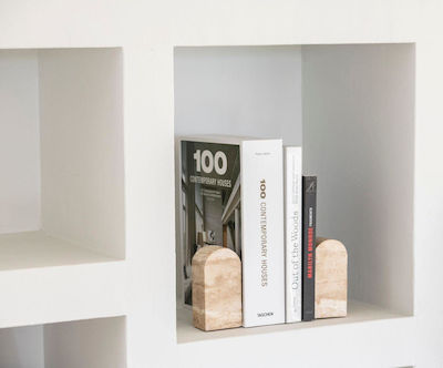 Stone Bookend in Beige Color 5x14x7cm.